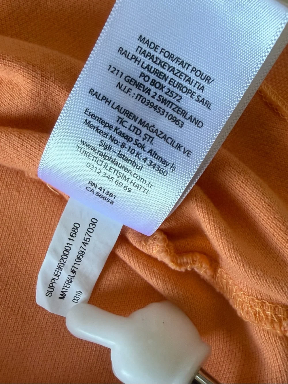 Polo Ralph Lauren - Men’s Big Pony Polo Shirt Custom Slim Fit - Orange, L